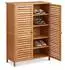 Relaxdays Schuhschrank Bambus, 5 Fächer, 87,5x66x33cm (10053687_0)