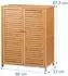 Relaxdays Schuhschrank Bambus, 5 Fächer, 87,5x66x33cm (10053687_0)