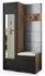 Masseno Vira Garderobenschrank mit Spiegel, Eiche Lefkas, 95x181x51cm (800001380151)