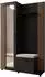 Masseno ARMADIO Garderobenschrank schwarz, 137x207x42cm (800001380142)