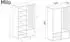 Masseno GRATA Garderobenschrank mit Spiegel, Eiche Artisan, 100x189,4x33cm (800001534058)