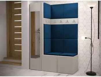Mirjan24 Orion X Garderoben-Set mit Schrank, Sitzbank, Wandpaneelen 42x42