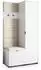 Masseno Lori Garderobenschrank 95x181x51cm, weiß/beige, 3 Fächer (800001380180)