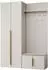 Mirjan24 Kerkin I Garderoben-Set mit Kleiderschrank, Schuhschrank & Kleiderhakenbrett, sandfarben (800001546668)