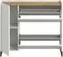Inn.Furn Borga Schuhkipper weiß/Artisan Eiche, Soft-Close, 110x94x32cm (80000151598)