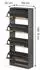 VICCO Gizmo Schuhkipper 4 Fächer, Goldkraft Eiche/Anthrazit, 59x146,6cm (59630)