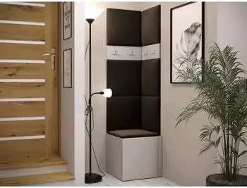 Mirjan24 Garderoben-Set Orion XXI mit Sitzbank, Schuhschrank und Wandpaneel (800001367624)