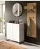 Inn.Furn Borga Schuhschrank weiß/Artisan Eiche, 4 Fächer, 90x97x38cm (800001516017)