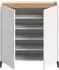 Inn.Furn Borga Schuhschrank weiß/Artisan Eiche, 4 Fächer, 90x97x38cm (800001516017)