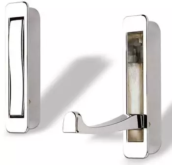 Sotech Klapphaken Zilly Klein zum Einfr&auml;sen, verchromt 80x20mm (SO59763)