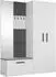 Masseno MODULO Garderobenschrank weiß, 8 Fächer, 160,6x204x40cm (800001380361)