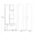 Masseno MODULO Garderobenschrank weiß, 8 Fächer, 160,6x204x40cm (800001380361)