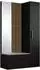 Masseno Modulo Garderobenschrank 5 Fächer, schwarz, 120,6x204x40cm (800001380252)