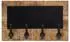 vidaXL Wandgarderoben mit 4 Haken, Mangoholz, 2er-Set (358951)