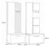 Masseno Modulo Garderobenschrank schwarz, 161,2x204x40cm (800001380243)