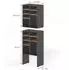VICCO Lysander Schuhschrank-Set 2-tlg., Anthrazit/Goldkraft Eiche, 53x65,5cm (62680)