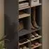 VICCO Lysander Schuhschrank-Set 2-tlg., Anthrazit/Goldkraft Eiche, 53x65,5cm (62680)