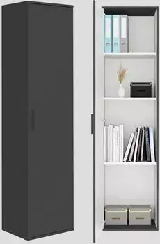 mokebo Der Kompakte Mehrzweckschrank, anthrazit, 42x180x34cm (800001444025)