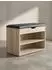 KADIMA DESIGN Cigno Schuhbank mit Stauraum, gepolstert, Kunstleder, beige, 60x30x40cm