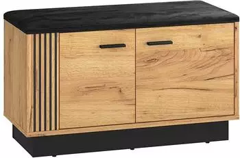 Lomado VINICA-131 Schuhbank, gold craft eiche, 80cm (VASC03)