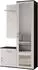 Masseno Vento Garderobe-Set schwarz, Holzwerkstoff, 100x180,5x35cm (800001379727)