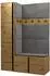 Mirjan24 Orion IX Garderoben-Set mit Schuhschrank, Sitzbank & Polsterpaneel, 124x186x46cm (800001367670)