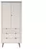Lookway Autumn 2D3S Kleiderschrank 2-türig mit Schubladen, Kaschmir/Grauer Stein (800001356855)