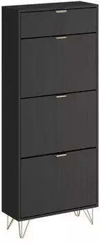 VICCO Schuhschrank Helge schwarz, 60x145cm (54238)