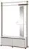 Beautysofa BOREO Kompaktgarderobe mit Drehspiegel, 2 Türen, 125cm, Kaschmir/Hellbraun (800001979277)