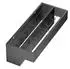 DanDiBo Wandgarderobe mit Ablage 60cm Metall schwarz (96741)