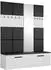 Masseno MODULO Garderobenschrank weiß, 161,2x204x40cm (800001380412)