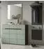 Inn.Furn Cooper Garderoben-Set 3-teilig, salbeigrün/dunkelgrau, 180x190x37cm