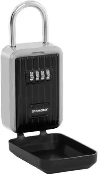 Stamony Schl&uuml;sselbox mit Zahlenschloss, B&uuml;gelaufh&auml;ngung und Abdeckung (ST-KS-300N)
