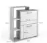 VICCO Orlando Schuhkipper 2 Fächer, weiß/beton, 24,5x90cm (34110)