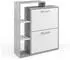 VICCO Orlando Schuhkipper 2 Fächer, weiß/beton, 24,5x90cm (34110)