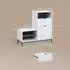 Livinity Aterno Schuhschrank weiß, Holzwerkstoff, 3 Fächer, 100x98,5x40cm (800001721613)