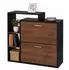 Relaxdays Schuhschrank 2 Klappen, 12 Paar, 90x80x23,5cm