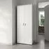 Home Collective Mehrzweckschrank 2 Türen, 4 Einlegeböden, weiß, 75x35x184cm