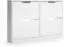 VICCO Luca Schuhkipper weiß, 2x2 Kippfächer, 116x77x22cm (61411)
