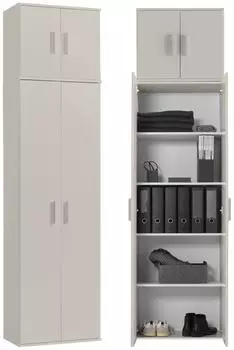 mokebo Mehrzweckschrank "Der Extralange" 5 Fächer, beige, 60x230x34cm (800001444096)