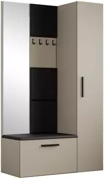 Masseno Modulo Garderobenschrank 5 F&auml;cher, kaschmir, 120,6x204x40cm (800001380476)