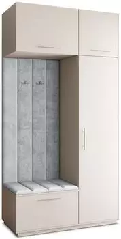 Masseno REMA Garderobe-Set 120x240x60cm, Kaschmir, 1 T&uuml;r (800001380511)