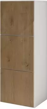Mai & Mai Schuhschrank02 schmal, 3 Türen, 6 Fächer, weiß matt/Kerneiche (Schuhschrank02)