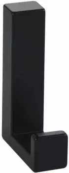 Siro Doradus Garderobenhaken, Zink, schwarz matt, 15x61mm