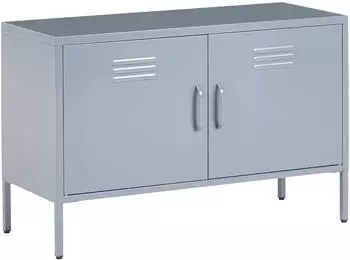 Beliani URIA Schrank, Metall, grau (URIA)