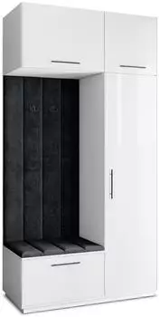 Masseno REMA Garderobenschrank wei&szlig;, 120x240x60cm (800001380515)