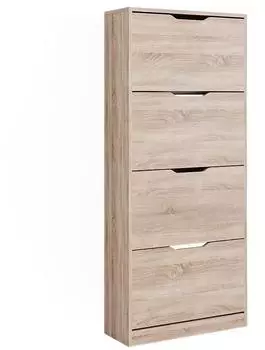 VICCO Luca Schuhkipper 4 Klappschubladen, Sonoma Eiche, 59x137cm