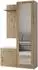 Masseno Vento Garderobe-Set weiß, Holzwerkstoff, 4 Fächer, 100x180,5x35cm (800001379747)