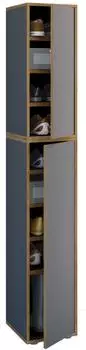 VCM Salia B30 XL Schuhschrank, Holz, anthrazit