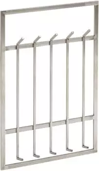 Finebuy Wandgarderobe Hakenleiste Metall 100cm silber (FB73626)